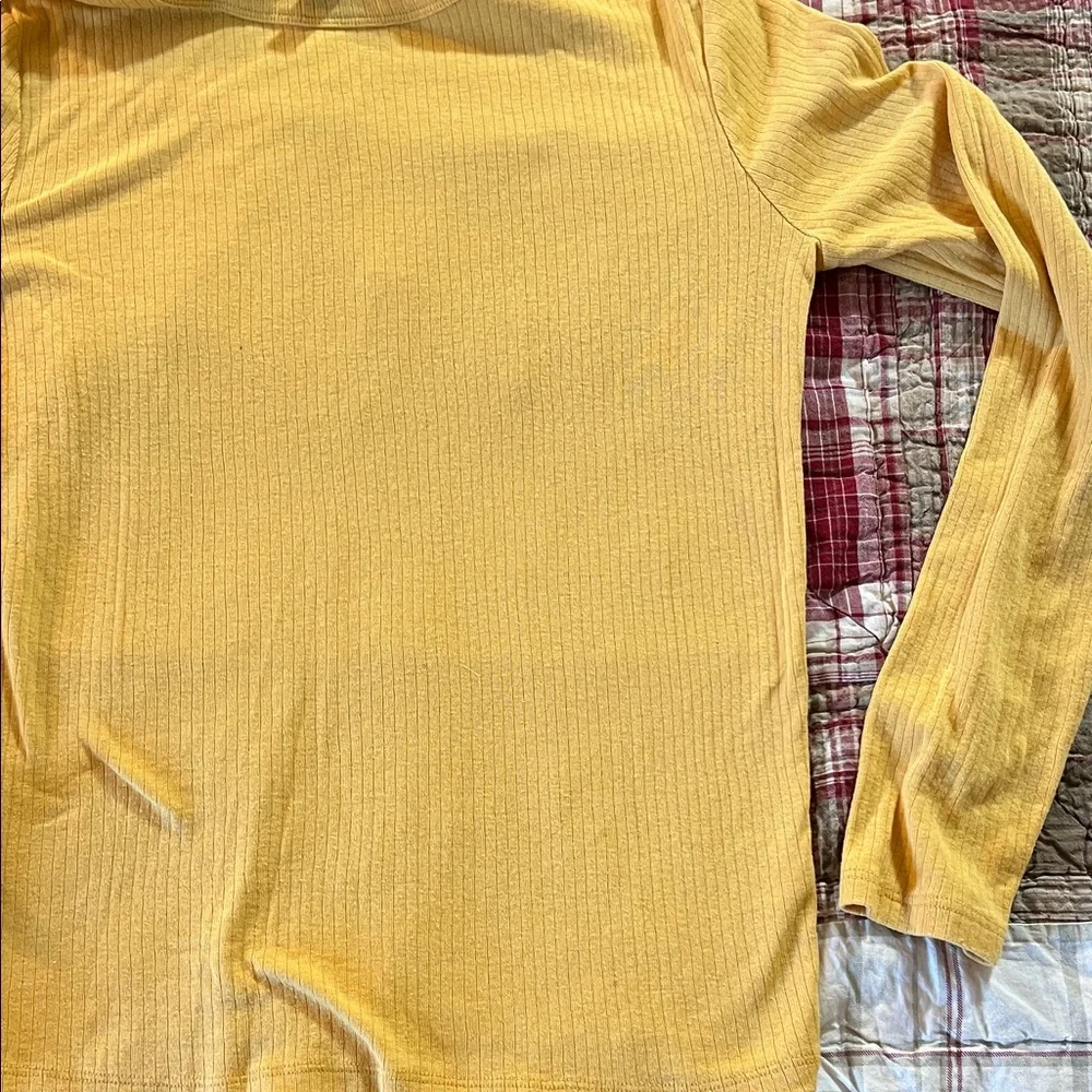 Wild Fable Yellow Ribbed Top - Picture 3 of 4